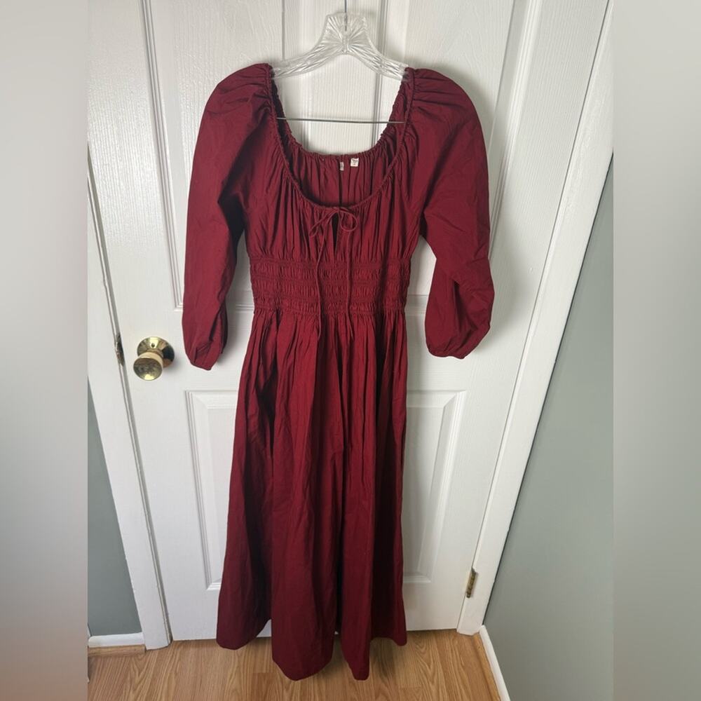 Doen Quintessa Dress in Deep Crimson M - Picture 2 of 7